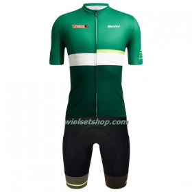 Fietskleding (Fietsshirt + Korte Koersbroek) 2022 LA Vuelta Sierra Nevada - Groen Wit